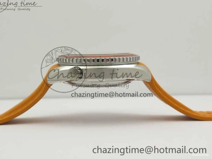 0317 Planet Ocean Professional Orange Bezel 42mm 1:1 VSF Best Edition on Orange Rubber Strap A8500 Super Clone Original 7947